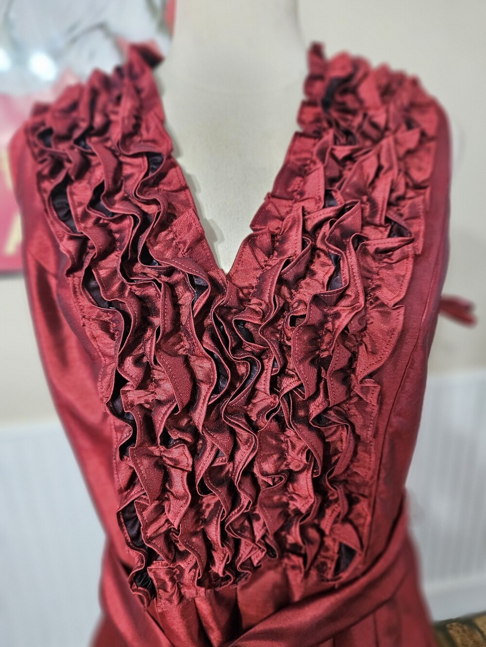 Jessica Howard Ruffle Formal Dress Size 12 - Picture 3 of 5